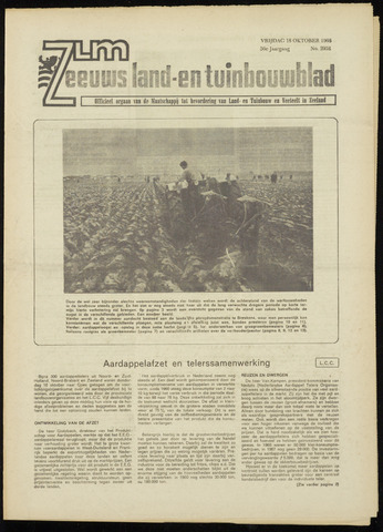 Zeeuwsch landbouwblad ... ZLM land- en tuinbouwblad 1968-10-18
