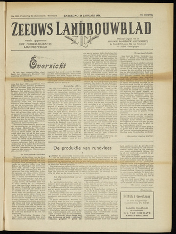 Zeeuwsch landbouwblad ... ZLM land- en tuinbouwblad 1956-01-28