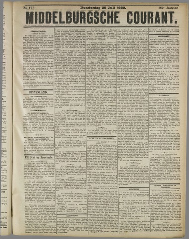 Middelburgsche Courant 1920-07-29