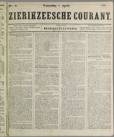Zierikzeesche Courant 1870-04-06