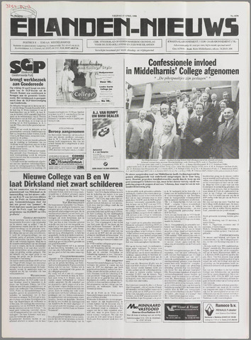 Eilanden-nieuws. Christelijk streekblad op gereformeerde grondslag 1998-04-17