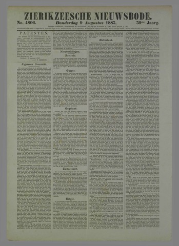 Zierikzeesche Nieuwsbode 1883-08-09