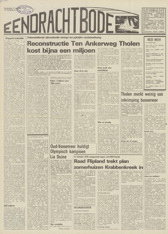 Eendrachtbode /Mededeelingenblad voor het eiland Tholen 1976-08-12