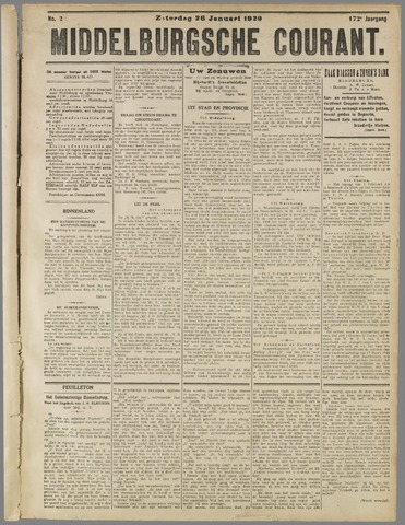 Middelburgsche Courant 1929-01-26