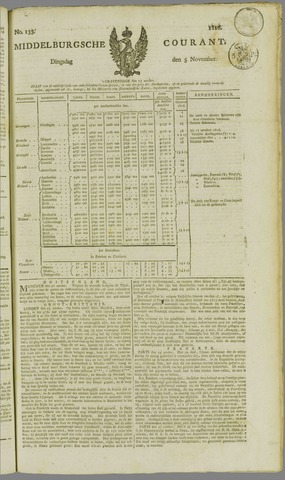 Middelburgsche Courant 1816-11-05