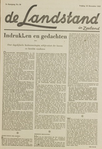 De landstand in Zeeland, geïllustreerd weekblad. 1942-12-18