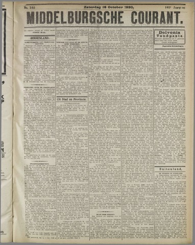 Middelburgsche Courant 1920-10-16