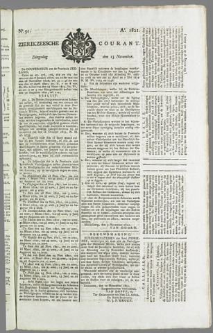 Zierikzeesche Courant 1821-11-13