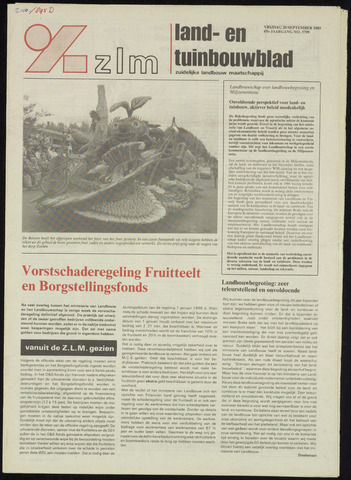 Zeeuwsch landbouwblad ... ZLM land- en tuinbouwblad 1985-09-20