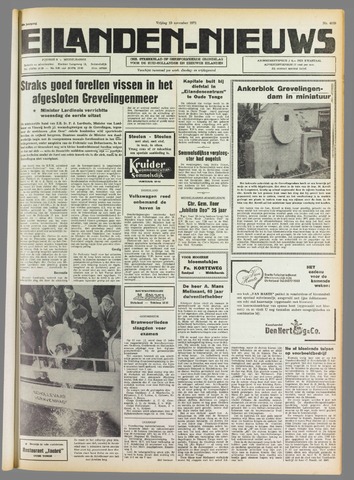 Eilanden-nieuws. Christelijk streekblad op gereformeerde grondslag 1971-11-19