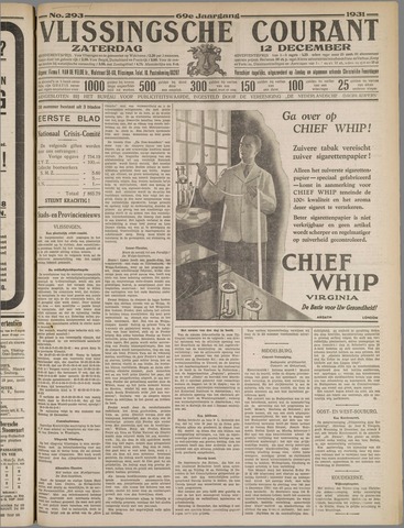 Vlissingse Courant 1931-12-12