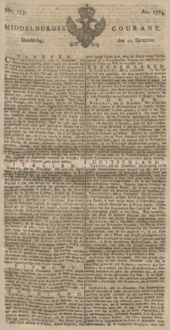 Middelburgsche Courant 1774-12-22