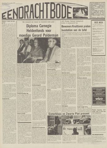 Eendrachtbode /Mededeelingenblad voor het eiland Tholen 1976-11-25