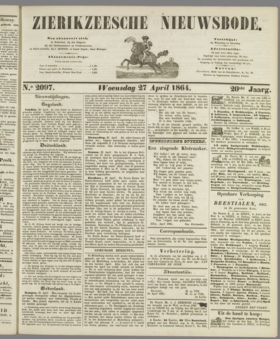 Zierikzeesche Nieuwsbode 1864-04-27