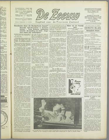 De Zeeuw. Christelijk-historisch nieuwsblad voor Zeeland 1940-05-01