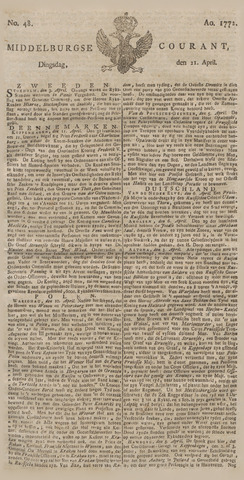 Middelburgsche Courant 1772-04-21