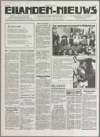 Eilanden-nieuws. Christelijk streekblad op gereformeerde grondslag 1986-07-22