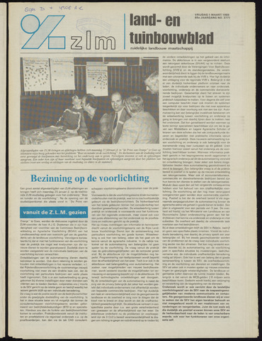 Zeeuwsch landbouwblad ... ZLM land- en tuinbouwblad 1985-03-01