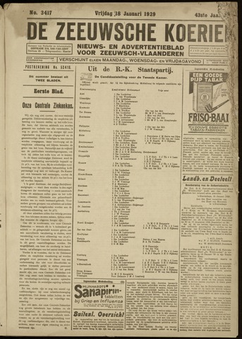 Zeeuwsche Koerier 1929-01-18
