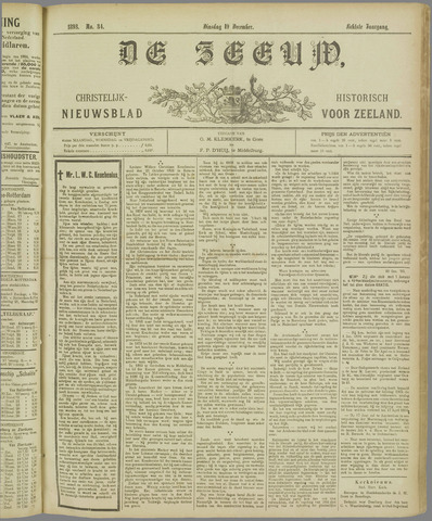 De Zeeuw. Christelijk-historisch nieuwsblad voor Zeeland 1893-12-19