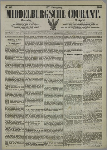 Middelburgsche Courant 1894-04-09