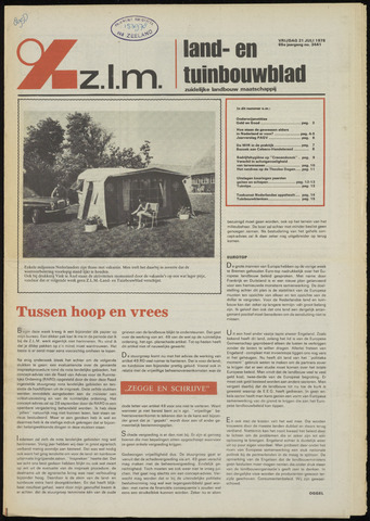Zeeuwsch landbouwblad ... ZLM land- en tuinbouwblad 1978-07-21