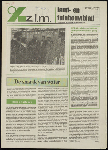 Zeeuwsch landbouwblad ... ZLM land- en tuinbouwblad 1984-04-13
