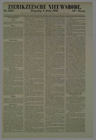 Zierikzeesche Nieuwsbode 1886-07-06