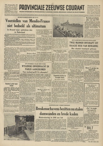 Provinciale Zeeuwse Courant 1954-08-18
