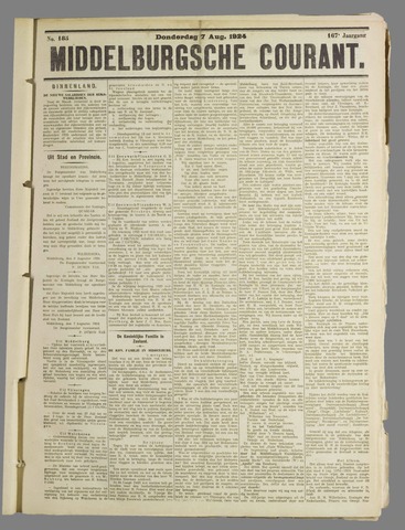 Middelburgsche Courant 1924-08-07