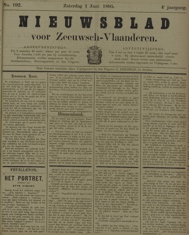 Nieuwsblad voor Zeeuwsch-Vlaanderen 1895-06-01