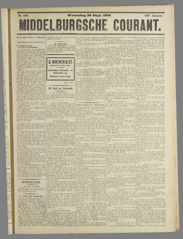 Middelburgsche Courant 1924-09-24