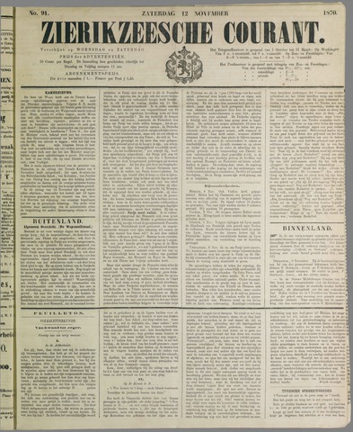 Zierikzeesche Courant 1870-11-12