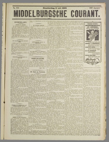 Middelburgsche Courant 1924-07-03