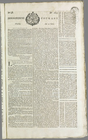 Zierikzeesche Courant 1815-07-21
