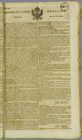 Middelburgsche Courant 1815-11-30
