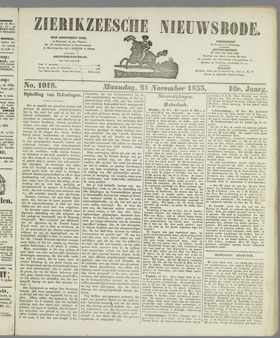 Zierikzeesche Nieuwsbode 1853-11-21