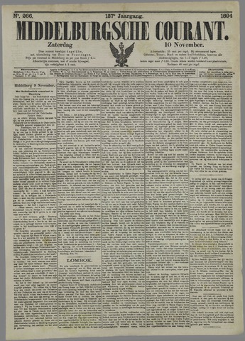 Middelburgsche Courant 1894-11-10