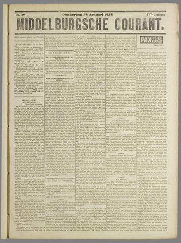 Middelburgsche Courant 1924-01-24