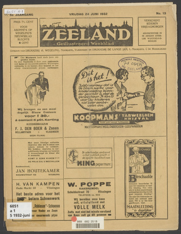 Zeeland. Geïllustreerd Weekblad 1932-06-24