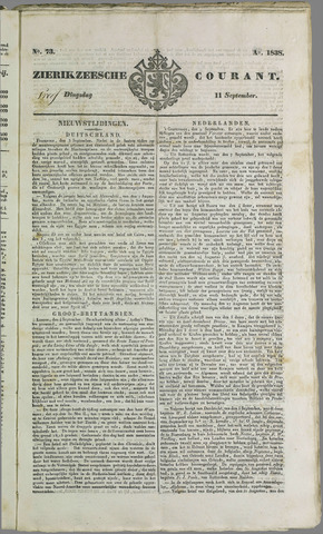 Zierikzeesche Courant 1838-09-11