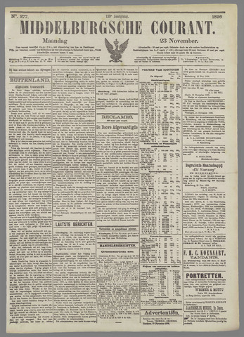 Middelburgsche Courant 1896-11-23