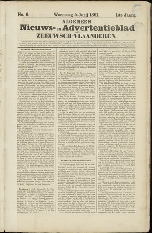 Ter Neuzensche Courant / Neuzensche Courant / (Algemeen) nieuws en advertentieblad voor Zeeuwsch-Vlaanderen 1861-06-05
