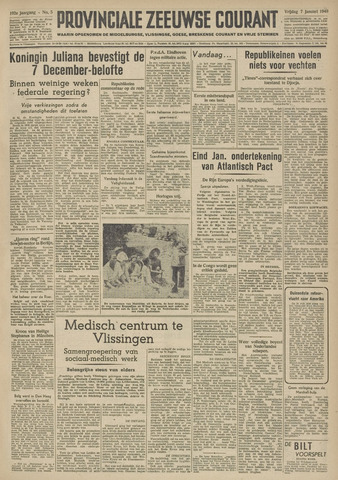 Provinciale Zeeuwse Courant 1949-01-07