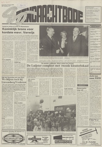 Eendrachtbode /Mededeelingenblad voor het eiland Tholen 1984-02-23