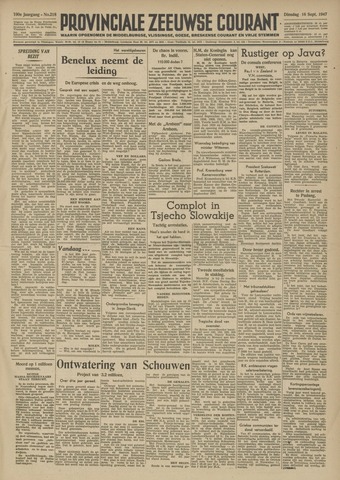 Provinciale Zeeuwse Courant 1947-09-16