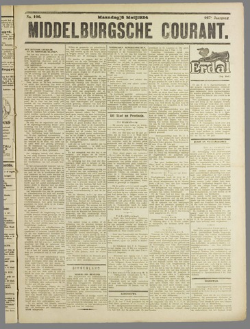 Middelburgsche Courant 1924-05-05