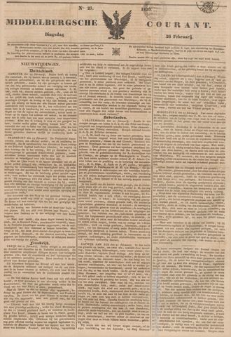 Middelburgsche Courant 1839-02-26