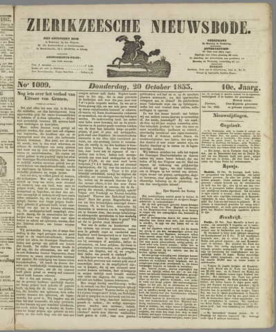 Zierikzeesche Nieuwsbode 1853-10-20