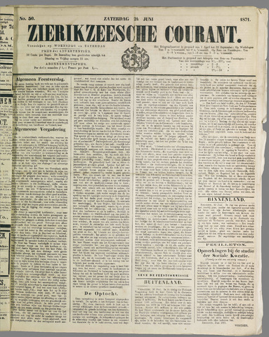 Zierikzeesche Courant 1871-06-24